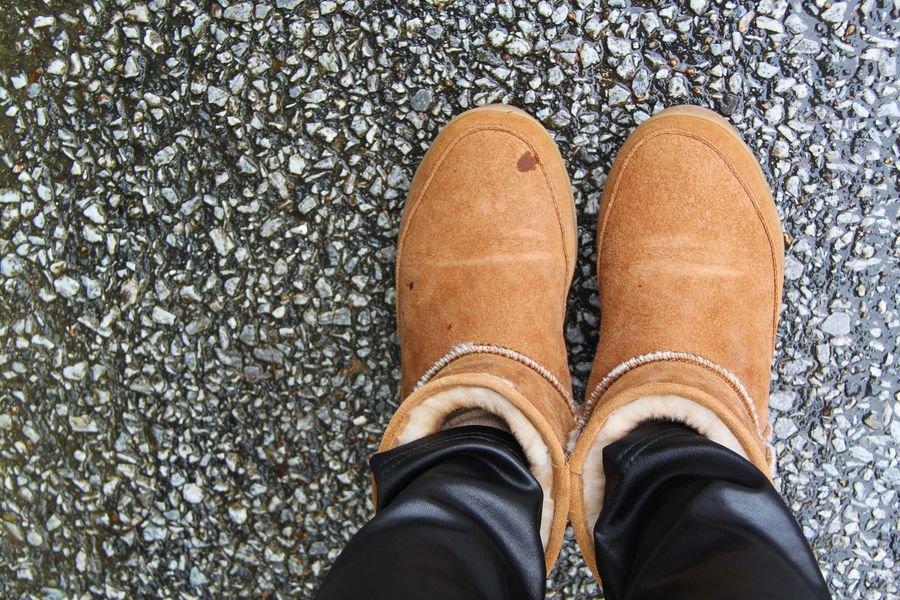 Botas de gamuza para limpieza en seco