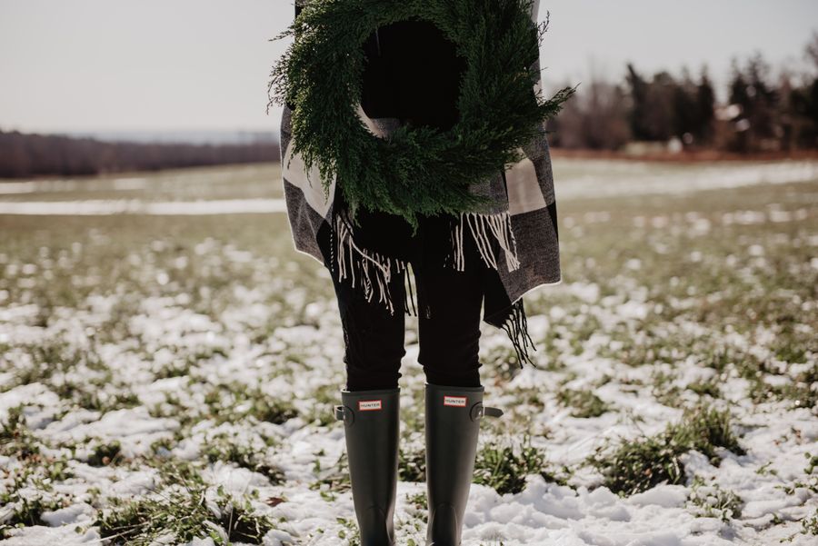 Botas Hunter en campo nevado