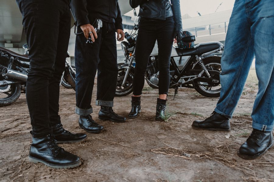 Botas de motociclista para uso real